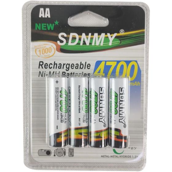 Pilha Recarregavel AA 4700MAH Cilindrica kit 4 Unidades Cartela Controle Cilindrica Menor preço em Pilha Recarregavel AA 4700MAH Cilindrica kit 4 Unidades Cartela Controle Cilindrica