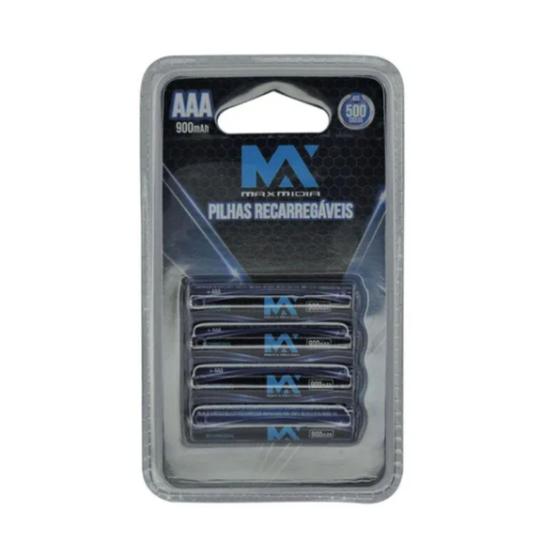 Pilha recarregavel aaa c/4 max midia - Maximidia Menor preço em Pilha recarregavel aaa c/4 max midia - Maximidia