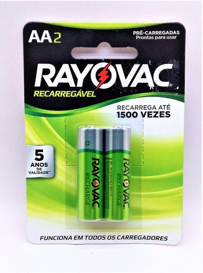 Imagem de Pilha Recarregavel Rayovac Aa 1,2v 1350mah