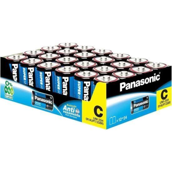 Imagem de Pilha Zinco 1,5V C UM-2SH (C/24 Pilhas) Panasonic - CX / 24