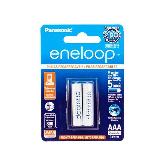 Imagem de Pilhas AAA eneloop 800mah recarregáveis