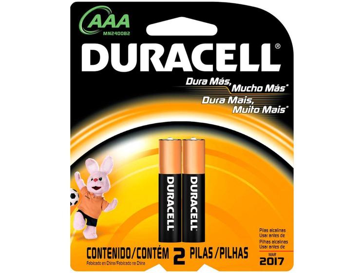 Imagem de Pilhas Alcalina AAA 1200mnAh 2 Unidades - Duracell