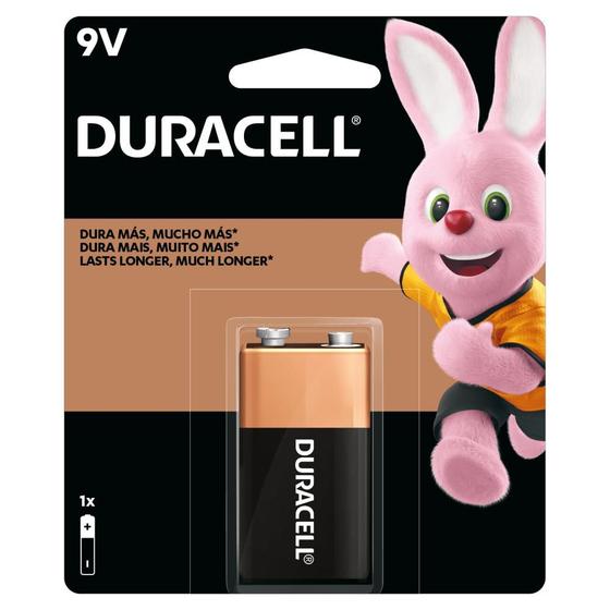 Pilhas Alcalinas 9V Duracell - 1 Unidade Menor preço em Pilhas Alcalinas 9V Duracell - 1 Unidade