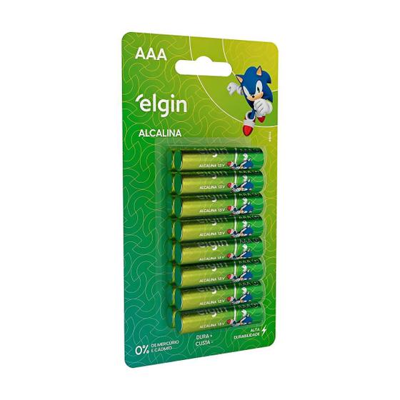Pilhas Alcalinas AAA 16 Unidades Palito Elgin 1 Cartela 1.5v Menor preço em Pilhas Alcalinas AAA 16 Unidades Palito Elgin 1 Cartela 1.5v