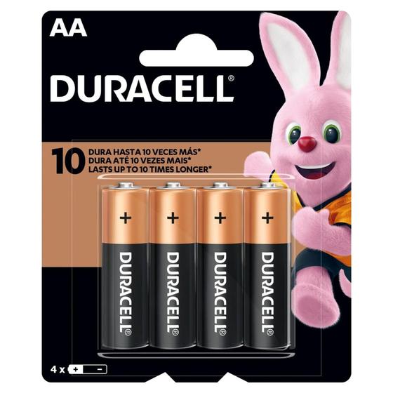 Pilhas Duracell Alcalina Aa Mn1500 Embalagem C/ 4 Unidades Menor preço em Pilhas Duracell Alcalina Aa Mn1500 Embalagem C/ 4 Unidades