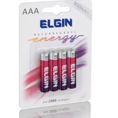 Imagem de Pilhas Recarregável AA pequena Energy 2700 Mah Elgin 4 Unid