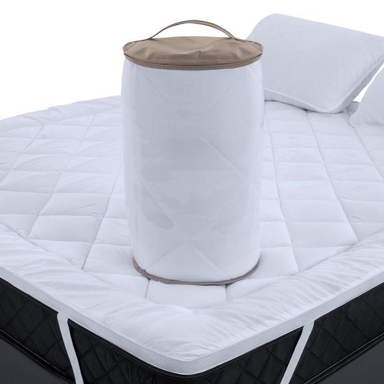Pillow Top Casal Extra Macio Toque de Pluma em Fibra Siliconada 600g/m2 138x188cm BF Colchões é boa?
