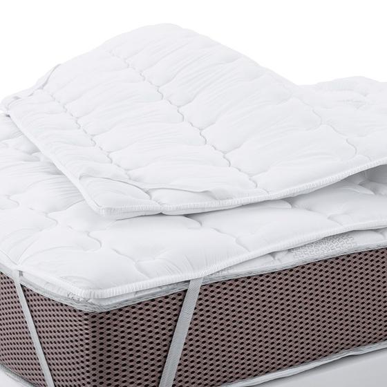 Imagem de Pillow Top King de Espuma D20 Percal 180 Fios Algodão Hipoalergênico com Elástico 193x203cm BF Colchões