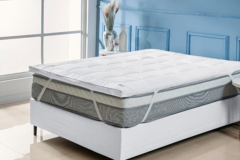 Imagem de Pillow Top King Size Bernadete Protetor Nuvem Colchão 188 x158x5cm Antialérgico PREMIUM Alto Padrão Tecido Nobre Macio
