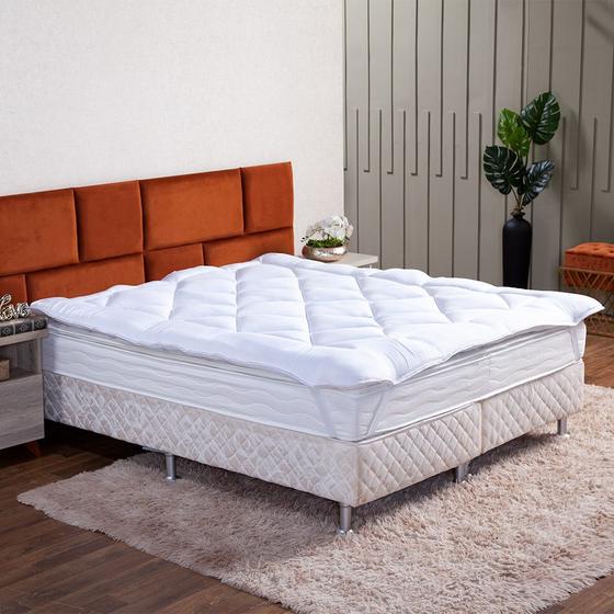 Pillow Top Protetor de Colchão Macio Soft Casa Dona Menor preço em Pillow Top Protetor de Colchão Macio Soft Casa Dona