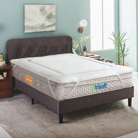 Pillow Top Queen 1,60x2,00 Capa Colchão Macio Hipoalérgico Poliéster