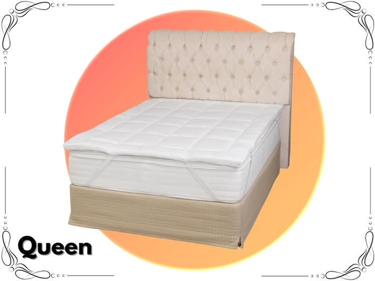 Imagem de Pillow Top Queen Toque 200 Fios Luxo Extra Macio