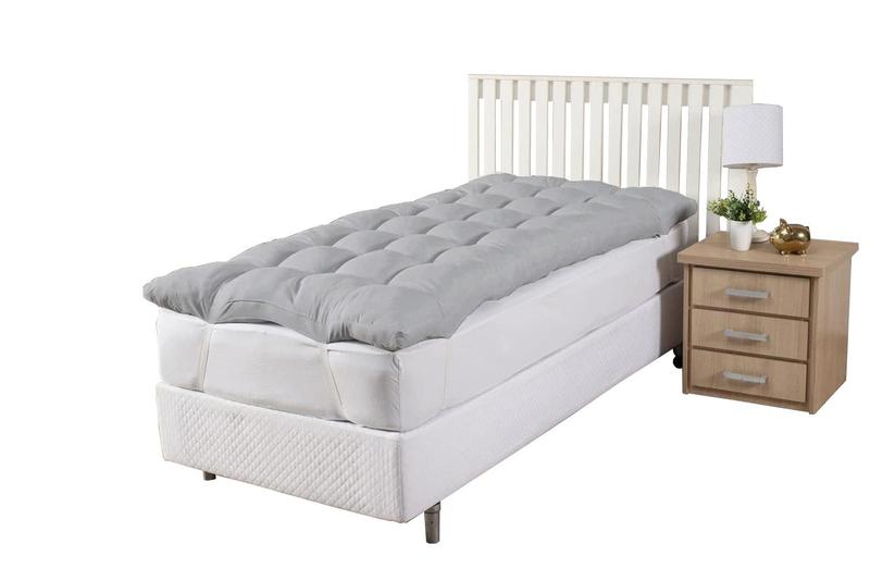 Imagem de Pillow Top Solteiro 400 fios 6cm de Enchimento em manta Siliconada Toque Aveludado 