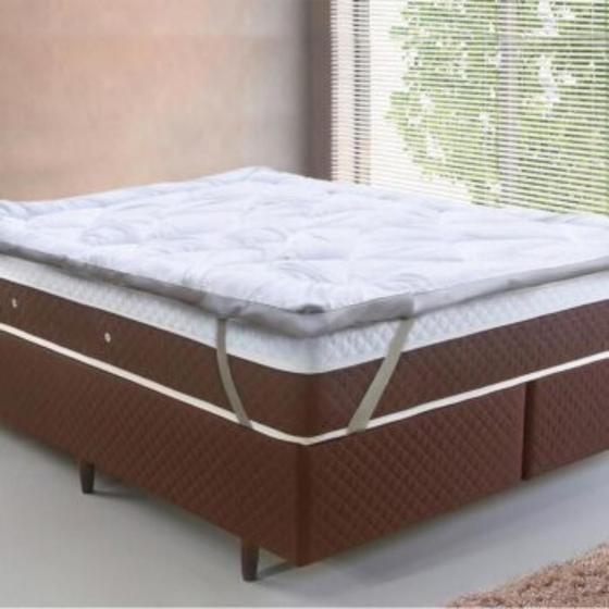 Pillow Top Toque de Plumas Queen 1,98X1,58M Tessi Pillow Top