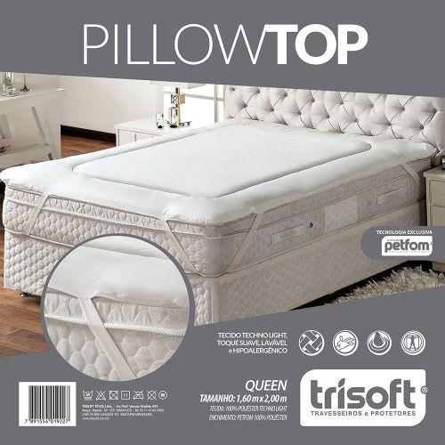 Pillow Top Trisoft King Size Camada Extra de Conforto Menor preço em Pillow Top Trisoft King Size Camada Extra de Conforto