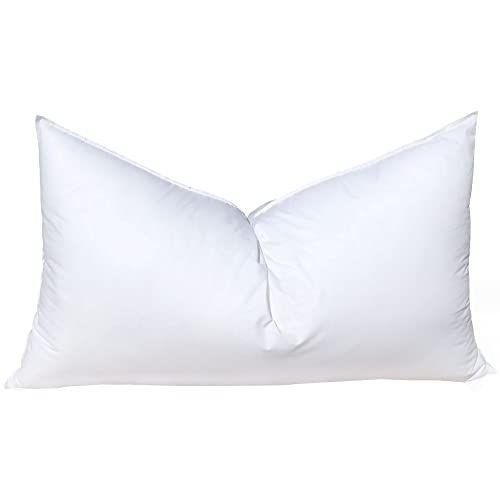 Imagem de Pillowflex Sintético Down Pillow Insert - 21x37 Down Alternative Pillow, Oversized King Bed Sleeping Pillow - Grande Retângulo Poliéster Travesseiro Sham Stuffer - 1 Forma de Travesseiro Decorativo