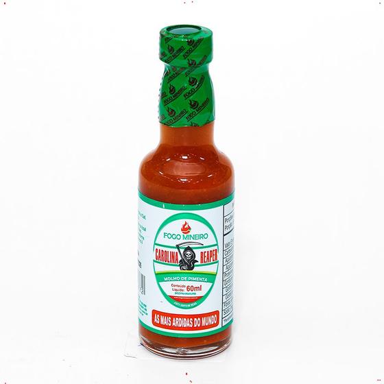 Imagem de Pimenta Carolina Reaper Molho 60ml Fogo Mineiro 