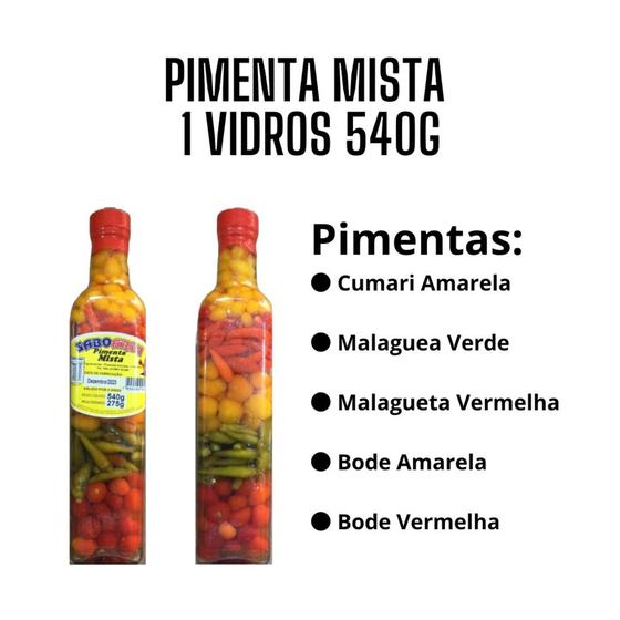 Imagem de Pimenta mista com 5 sortidas 540g