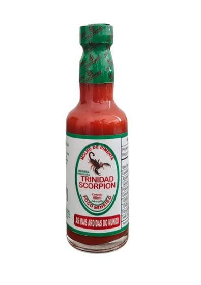 Imagem de Pimenta trinidad scorpion molho/ 60ml fogo mineiro