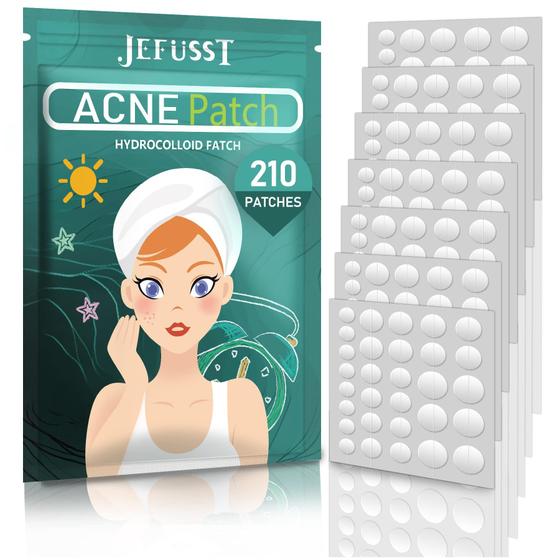 Imagem de Pimple Patch Jefusst - 210 Unidades com 4 Tamanhos - Melaleuca e Calêndula