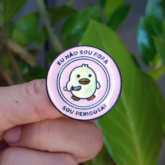 Imagem de Pin Broche Patinho Não Sou Fofa, Sou Perigosa