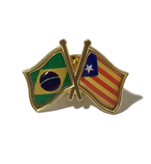 Imagem de Pin Da Bandeira Do Brasil X Catalunha