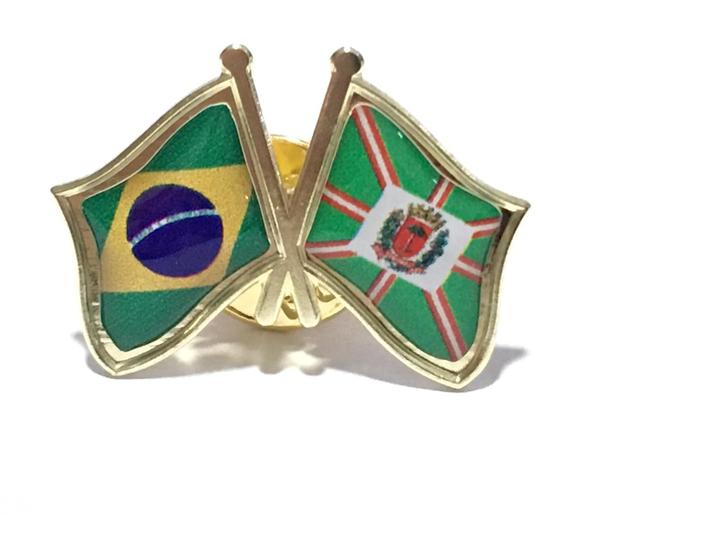 Imagem de Pin Da Bandeira Do Brasil X Curitiba