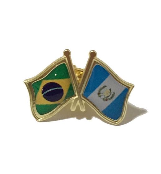 Imagem de Pin Da Bandeira Do Brasil X Guatemala