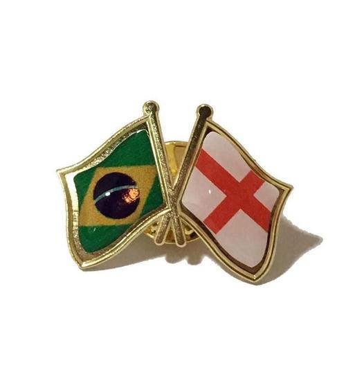 Imagem de Pin Da Bandeira Do Brasil X Inglaterra