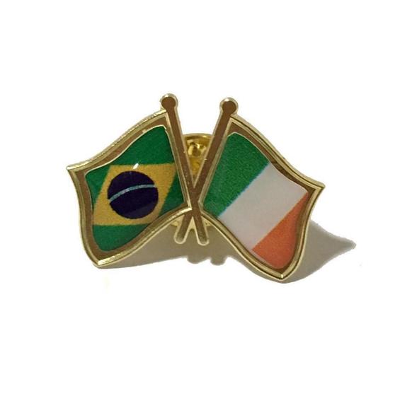 Imagem de Pin Da Bandeira Do Brasil X Irlanda