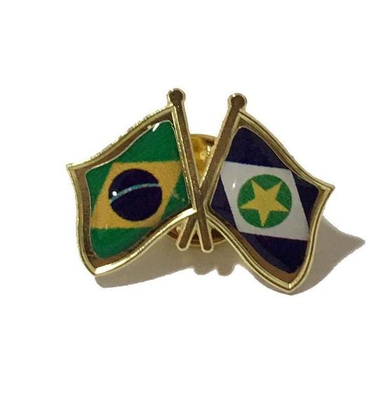 Imagem de Pin Da Bandeira Do Brasil X Mato Grosso