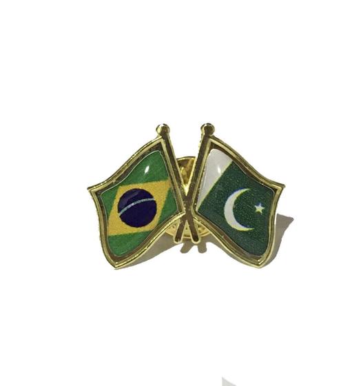 Pin Da Bandeira Do Brasil X Paquistão - Mundo Das Bandeiras - Bandeira ...