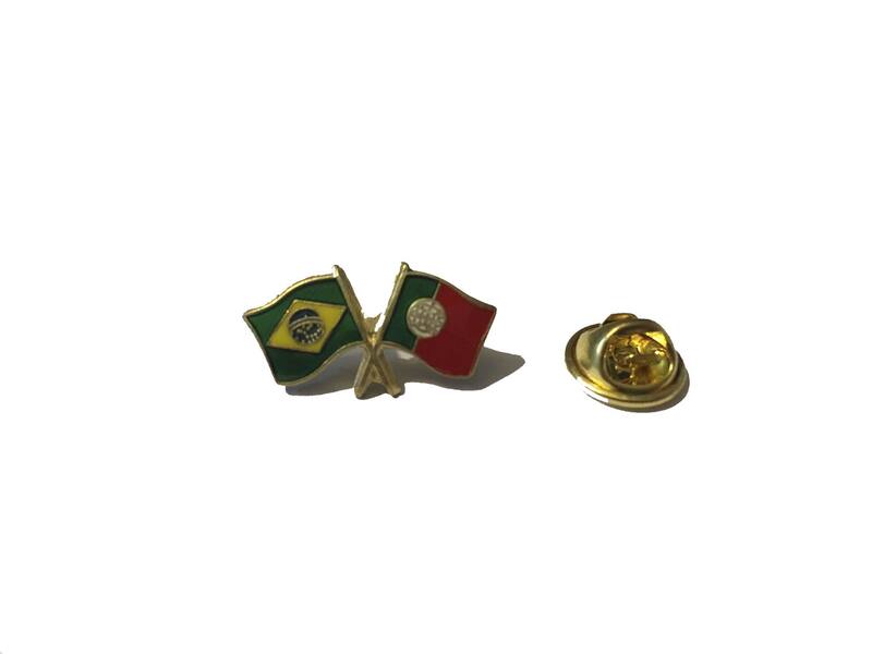 Pin da bandeira do Brasil x Portugal - Mundo Das Bandeiras - Bandeira ...