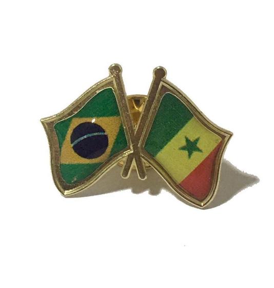 Imagem de Pin Da Bandeira Do Brasil X Senegal