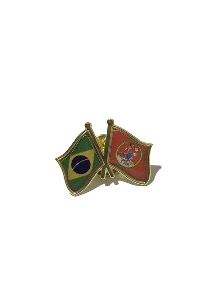 Imagem de Pin Da Bandeira Do Brasil X Senta A Pua