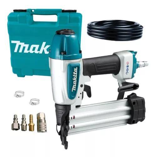 Imagem de Pinador Pneumatico Makita Af506 Com Mangueira E Kit Engate