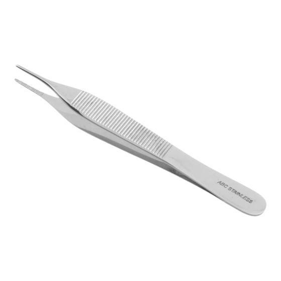 Pinça Adson 12cm Com Serrilha ABC - Pinças Cirurgicas - Magazine Luiza