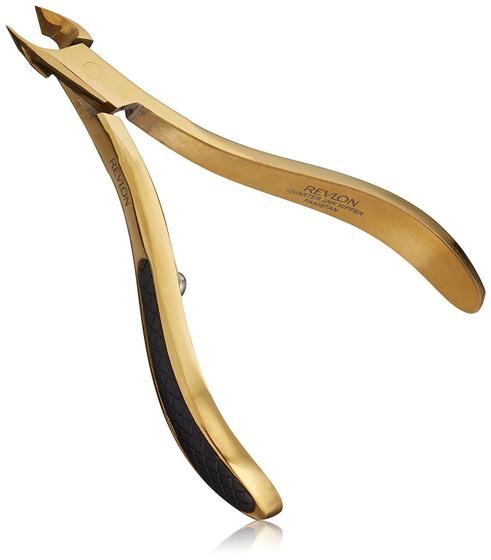 Imagem de Pinça de cutícula Revlon Gold Series revestida de titânio