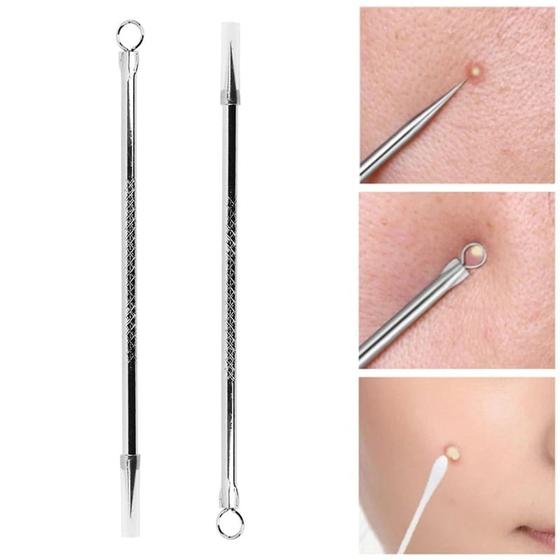 Imagem de Pinca extrator de cravo com 2 pecas na cartela liangyan acne needle tool