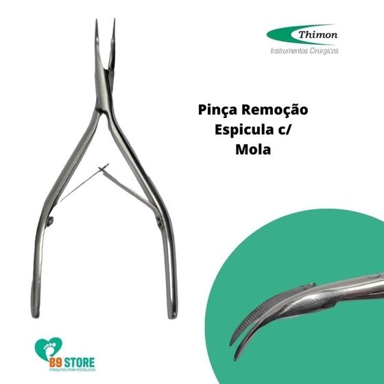 Imagem de Pinça para remoção de espícula c/ mola - thimon