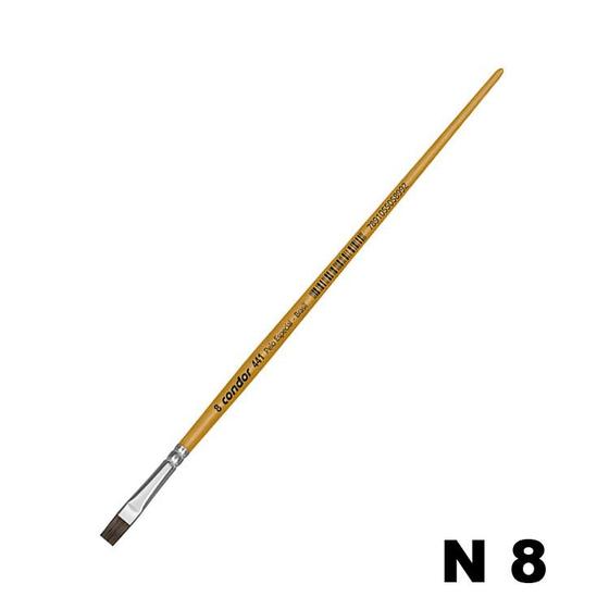 Pincel chato - pelo especial - 441 - numero 8 - condor 87868 Menor preço em Pincel chato - pelo especial - 441 - numero 8 - condor 87868