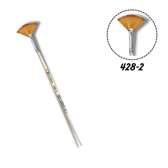 Imagem de Pincel Condor 428-02 Leque Sintético Cabo Curto 