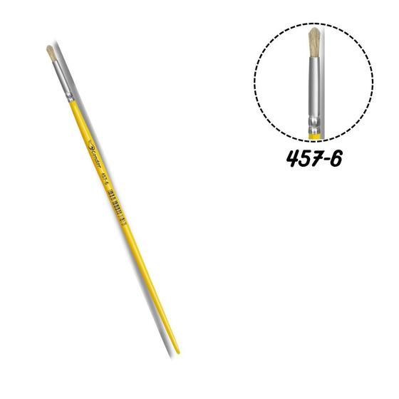 Imagem de Pincel Condor 457-06 Redondo Pelo Natural Cabo Longo