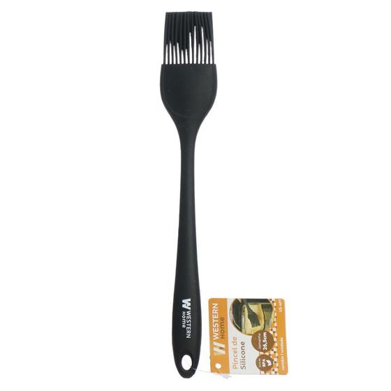 Imagem de Pincel culinario de silicone preto 26,5cm