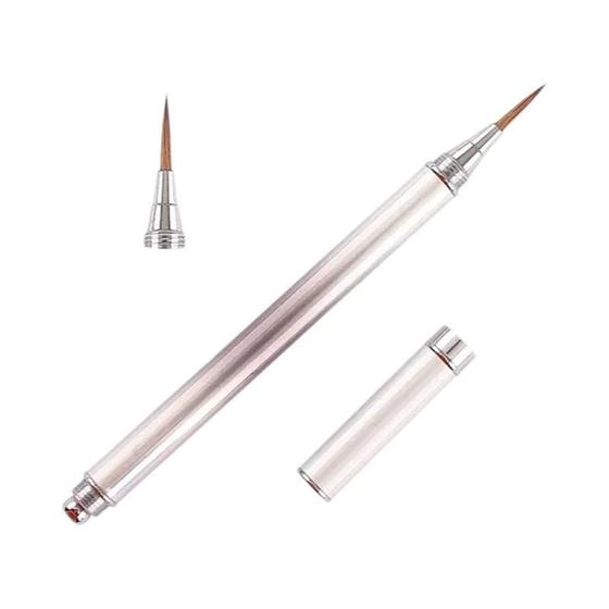 Imagem de Pincel De Acrílico Para Unhas Com Cabo Colorido E Cerdas Kolinsky Para Desenho Em Pó Líquido Para