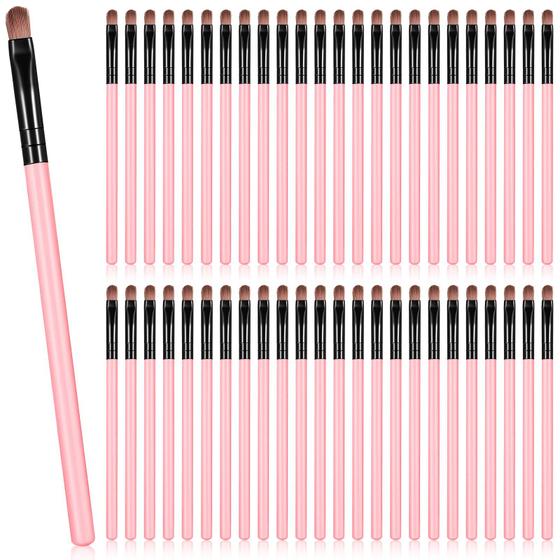 Imagem de Pincel de Maquiagem Patelai Small Concealer - Kit com 48 Peças Rosa