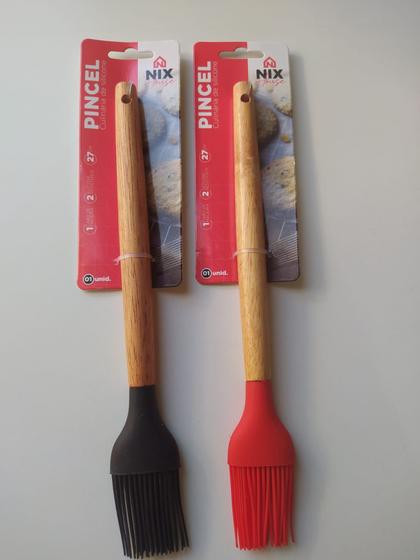 Imagem de Pincel de silicone com cabo de madeira
