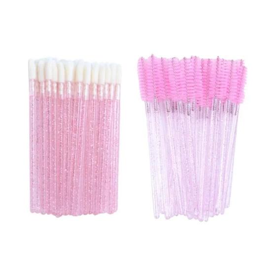 Imagem de Pincel e Aplicador Labial Descartável 2 em 1 - Para Batom, Gloss e Rímel