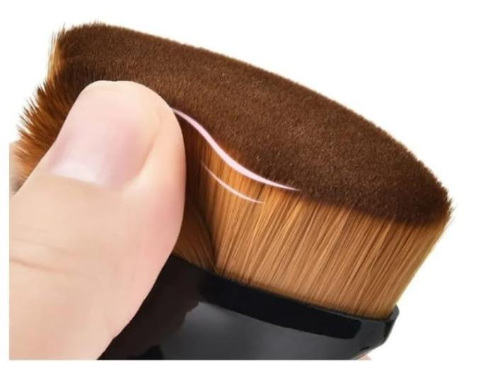 Imagem de Pincel macio  Hexagonal Mágico para Base Maquiagem Preto