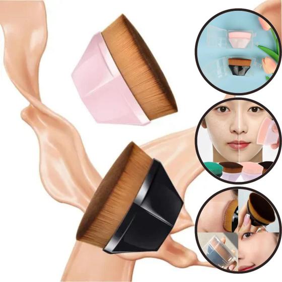 Imagem de Pincel Magico Hexagonal Base Maquiagem Tiktok Flawless Brush